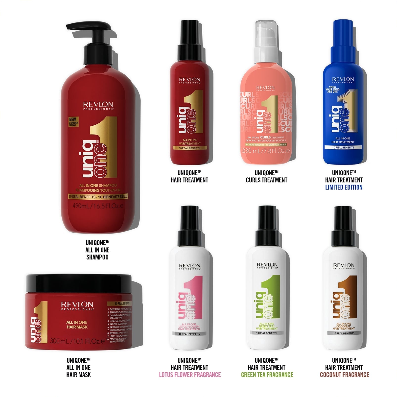 Revlon Professional UniqONE™ Repair Hair Treatment Mask - "All-in-One" 10 Benefits - 300ml